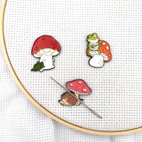 Needle Minder Magnetic Mushroom Anime Needle Magnet Pin Holder Cross Stitch Embroidery Project DIY Needle Keeper Finder Sewing Needlework