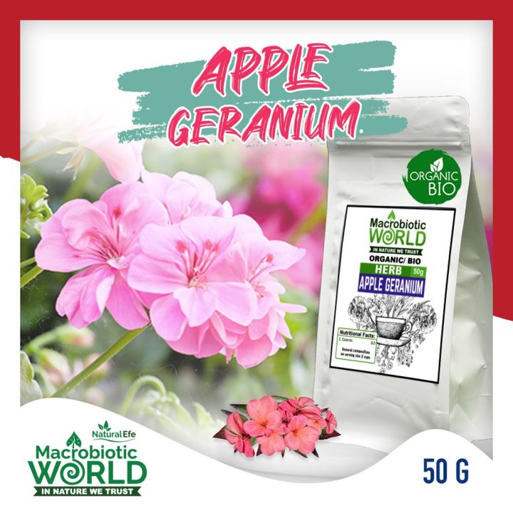 premium-organic-apple-geranium-herb-ชาสมุนไพร-ดอกแอปเปิ้ลเจอเรเนียม-50g