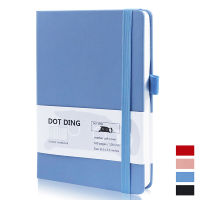 สินค้าแนะนำ - 【ส่งจากกรุงเทพ】แพลนเนอร์ Bujo ปกหนัง ขนาด A5 80 แผ่น 100 GSM ลายจุด สีงาช้าง สีขาว สําหรับสมุดโน้ต