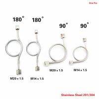 G1/2 SUS201/304เกจวัดความดันท่อกันชนปลายบากท่อระบายความร้อนคอยล์ M20 * 1.5 M14 * 1.5มุมเกลียวหญิง180 90องศา