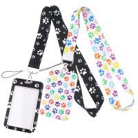 【CW】♀✤  DZ1404 Dog Print Lanyards for Neck lanyard card ID Holder Gym Chain Badge Rope Rings
