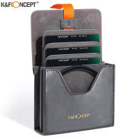 K &amp; F Concept 100X100Mm 5.12Inch Filter Case Leather Carrying Filters Bag Pouch For Round Or Square ND CPL Etc Filters