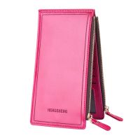 238815wallet--☾♀▥ Wallet women card package wallet lady hand bag purse long thin double zipper wallet phone package