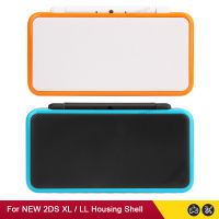 ใหม่เปลี่ยนด้านหน้าเชลล์ที่อยู่อาศัยปก F aceplate ส่วนซ่อมสำหรับ Nintendo ใหม่2DS LL ใหม่2DS XL LL บนแผงเต็มกรณี E ชุด