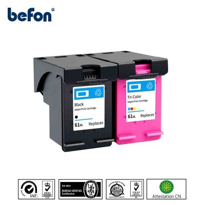 befon Remanufactured HP61 Ink Cartridge Replacement for HP 61XL for Hp Envy 4500 5530 5534 5535 Deskjet 1000 1056 Ink Cartridges