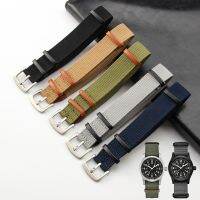 【YP】 Woven Leather Watchband for Field Rolex 20mm 22mm Accessories