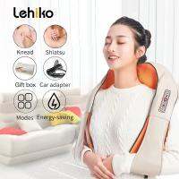 ✽ U Shape Electrical Shiatsu Back Neck Shoulder Body Massager Infrared Heated 4D Kneading Car/Home Massage Shawl Device