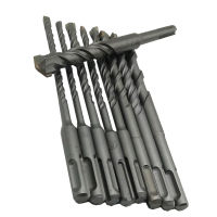 9pcs Electric Hammer SDS Plus Drill Bit Set 160mm for Concrete Wall Brick Block Masonry Hole Saw Drilling Bits