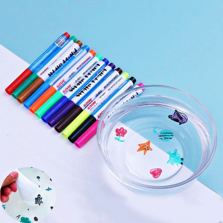 ปากกามาร์กเกอร์-แพ็ค-3-สี-ปากกาเมจิกลอยน้ําได้-สีสันสดใส-ของเล่นเสริมการเรียนรู้เด็ก-วาดภาพน้ํา-ไวท์บอร์ด-มาร์กเกอร์