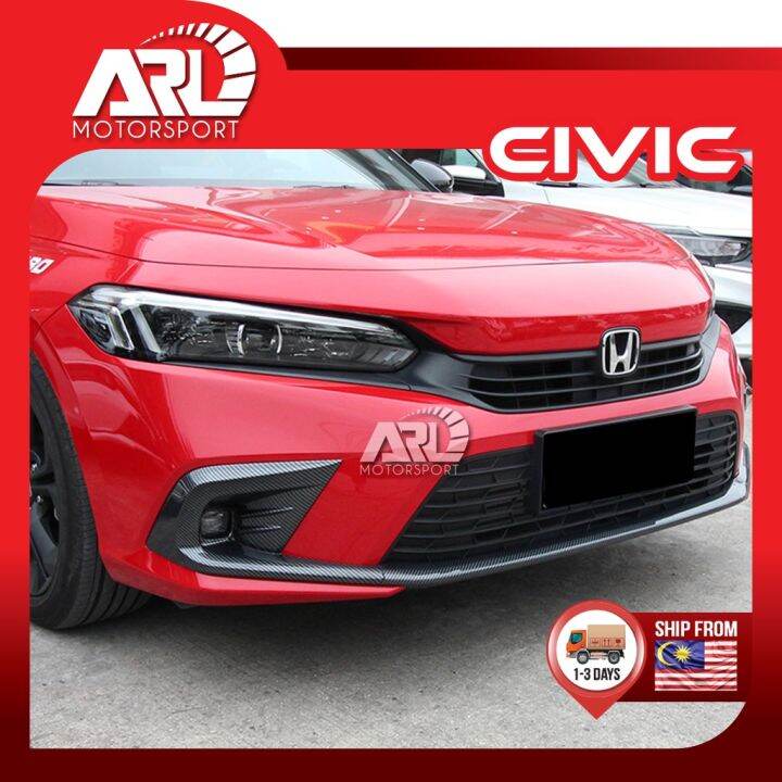 Honda Civic FE FL 11th Front Bumper Carbon Lining For Civic 2022