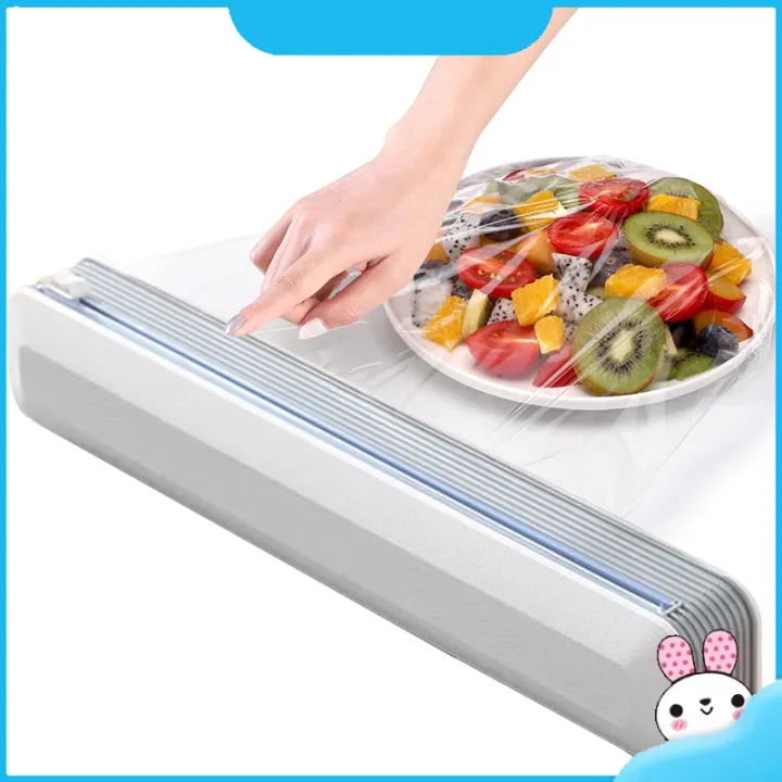 Cling Wrap Cutter Dispenser Adjustable Wall Mounted Cling Film