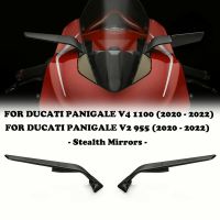 T013สำหรับ Panigale 955อุปกรณ์เสริมรถจักรยานยนต์กระจกมองหลังปรับได้หมุน V4ปีกคงที่1100 2020 - 2022