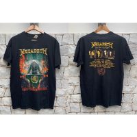 New Fashion Shirt MEGADETH TOUR เสื้อยืดฝ้ายฤดูร้อน แฟชั่นแขนสั้นผ้าฝ้าย