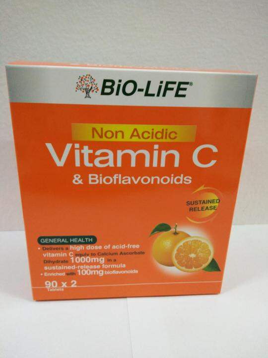 BiOLiFE NonAcidic C 1000mg &Bioflavonoids 2X90'S Lazada