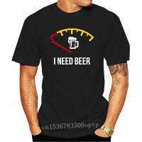 ผ้าฝ้ายแท้ คอลูกเรือใหม่ เสื้อยืดลําลอง แขนสั้น พิมพ์ลาย Meme Funny Beer I Need Beer fuel NICE 1 แฟชั่นสําหรับผู้ชายS,4X  2NK8