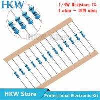 【DT】hot！ 100pcs 1/4W 1R 22M 1  Metal film resistor 100R 220R 1K 1.5K 2.2K 4.7K 10K 22K 47K 100K 220 1K5 2K2 4K7 ohm resistance