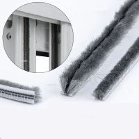 2M Elastic straight hair sealing strip Door Groove Nylon Pile Brush Seal dustproof weatherstrip window light gap filler blocker Decorative Door Stops