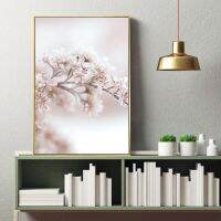 Nordic Decor Grass Plant Nature Snow Scenery Canvas Print - Perfect Wall Art Painting For Living Room