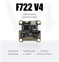 [FC 30X30] Foxeer F722 V4 Flight Controller X8 DJI Type-C รองรับ Analog และ HD อุปกรณ์ โดรน