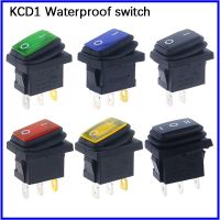 23 New 1PCS KCD1 Boat Car Rocker Switch 6A/10A 250V/125V AC ON-OFF  250VAC 6A 125VAC 10A With Led Light 220V Waterproof Switch