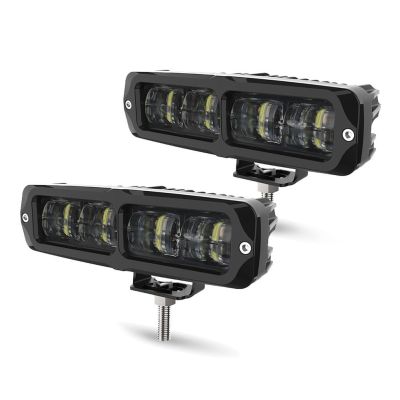 หลอดไฟลำแสง LED สปอตไลท์8D 6นิ้วบาร์ไฟ LED ออฟโรด12V 24V สำหรับรถบรรทุก4X4เรือไฟตัดหมอกขับรถรถ Atv