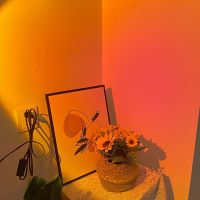 LED Atmosphere Light Mini sunset red lamp Rainbow Projector Led Night Lights Usb Atmosphere Table Lamp for Bedroom Decoration