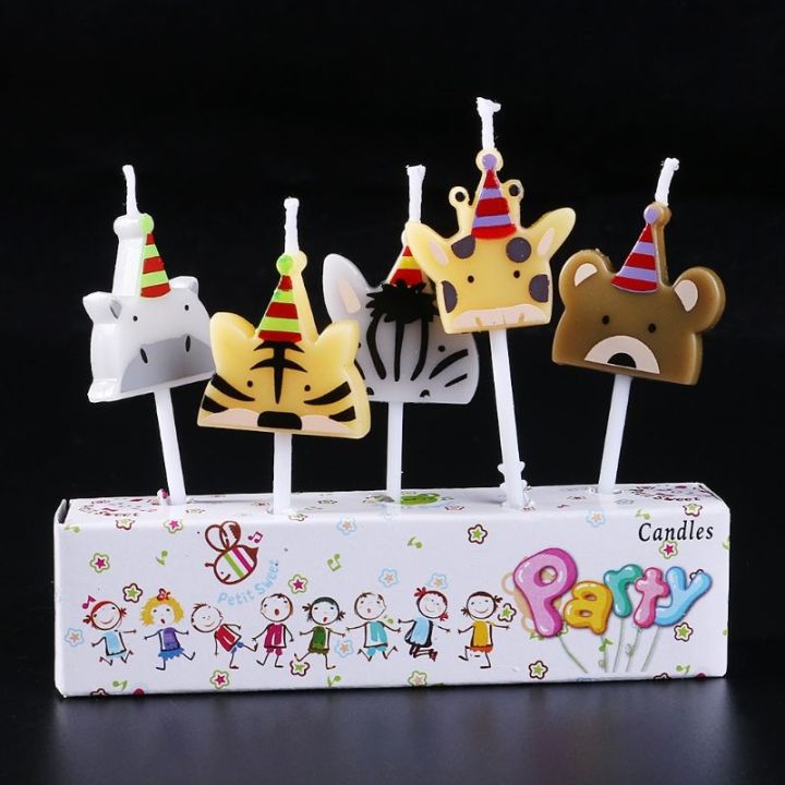5pcs-set-cute-candle-zoo-party-shape-carnival-animal-birthday-candles