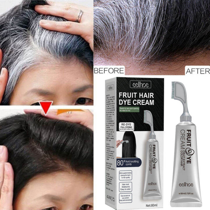 Fruit hair Dye Cream Mild Non damaging hair Odorless Long lasting Easy