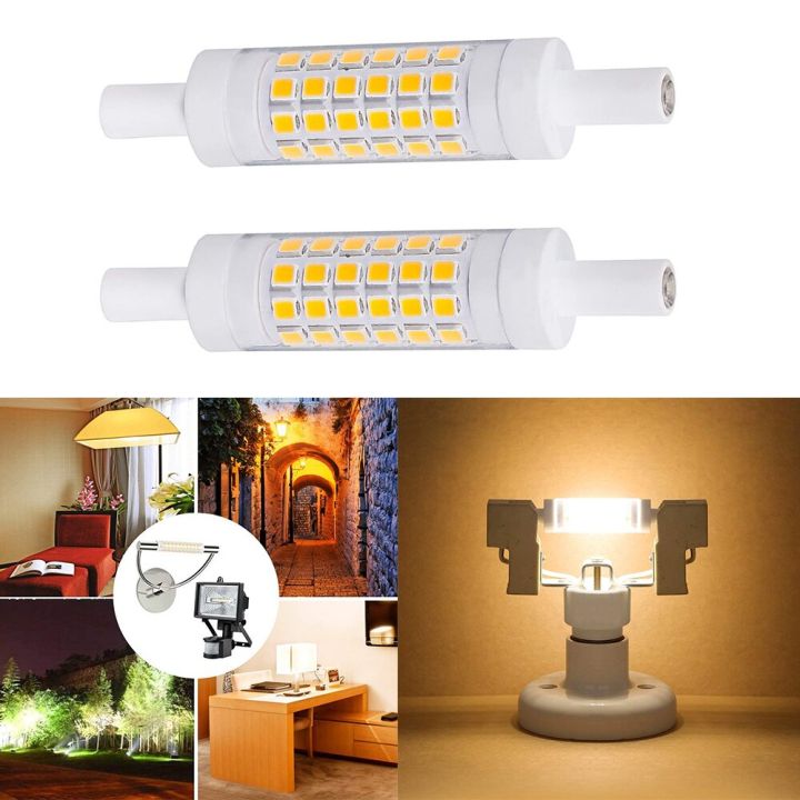 2023-hot-gaqiugua6-หลอดไฟ-led-หรี่แสงได้-r7s-หลอดไฟ-led-6w-10w-450-lumens-1000-lumens-360องศา-ac-230v-เทียบเท่าหลอดฮาโลเจนโปรเจกเตอร์หลอดไฟ