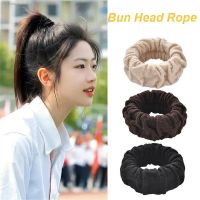 ☢™ Soild Color Girl High Ponytail Hair Rope Fashion Bun Hair Ties Elastic Hair Bands Fold Scrunchies Hair Accessories For Women