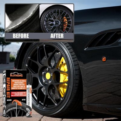 Car DIY Alloy Wheel Repair Adhesive Kit General Purpose black Paint Fix Tool For Car Auto Rim Dent Scratch Care Accessories