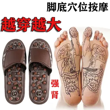 Spin Round Point Massage Acupuncture Shoes Massage Slippers Sandals  Slippers Acupressure Foot Health Massage Shoes