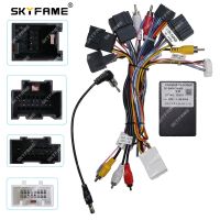 SKYFAME Car 16pin Wiring Harness Adapter Canbus Box Decoder For Chevrolet Captiva 12-17 Tesla Style Android Radio Power Cable