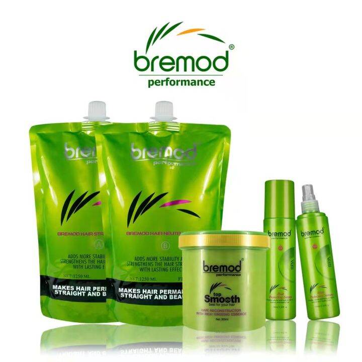 Bremod Rebonding Hair Straightening Set with Hair treatment 1250ml BR
