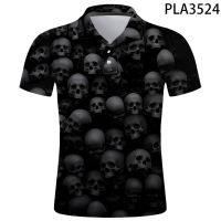 2023 NEW Style 3D Printed Horror Polo Homme Summer Short Sleeve Men Fashion Casual Harajuku Shirts Streetwear Hombre Camisas De Polo Cool Ropa，Can be customization