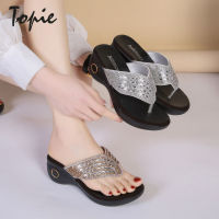 รองเท้าส้นสูง Topie สำหรับผู้หญิง MODE Korea รองเท้าแตะส้นสูง2023 Kasut Wedges Perempวน SP2205