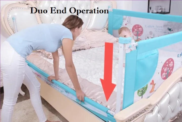 Vertical Lift Baby Bed Rail, Bed Guard Rail Super King Size