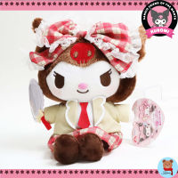 Sanrio Kuromi medium plush doll P-style pusher diary stuffed fan Furyu from Japan Sanrio??ตุ๊กตาคุโรมิ ซานริโอ้