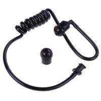 Ruing Black Replacement Coil Acoustic Air Tube Earplug สำหรับชุดหูฟังวิทยุ