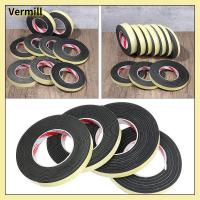 VERMILL 1pcs ห้องครัว ฮาร์ดแวร์ ฉนวนกันเสียง ประตูหน้าต่าง สภาพอากาศลอก ฟองน้ำโฟม กาวด้านเดียว เทปแถบยาง แถบซีล