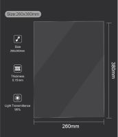 ฟิล์ม FEP ขนาด290*450มม. สำหรับ Creality ANYCUBIC Photon S Eo Mars 0.15มม. เรซินยูวี3D เครื่องพิมพ์ฟิล์มปล่อยแผ่น FEP