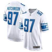 ดีทรอยต์ไลออนส์ดีทรอยต์ไลออนส์สีแดง Nfl No. 97 Aidan Hutchinson Jersey ผู้ชาย