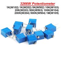 10PCS 3266W Adjustable Precision Potentiometer 1K 2K 5K 10K 20K 50K 100K 200K 500K 1M 102 103 100 200 500 Ohm 3266