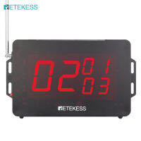 Retekess TD136ระบบการโทรแบบไร้สายตัวรับจอแสดงผล LED สำหรับร้านอาหารกาแฟคลินิกคลับ