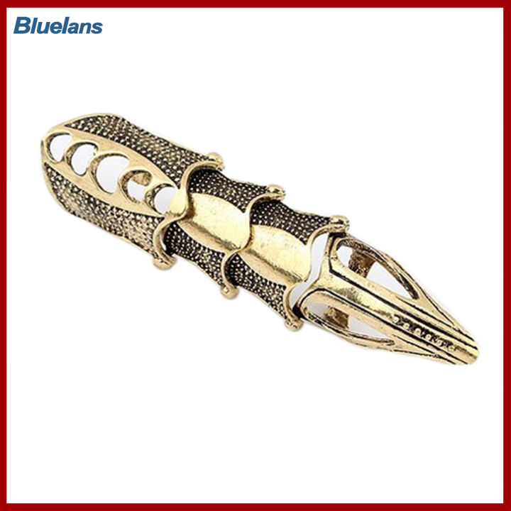 Bluelans®เครื่องประดับแบบกรงเล็บแหวนสวมข้อนิ้วเต็มรูปแบบปรับได้ใช้ได้ทั้งชายและหญิง