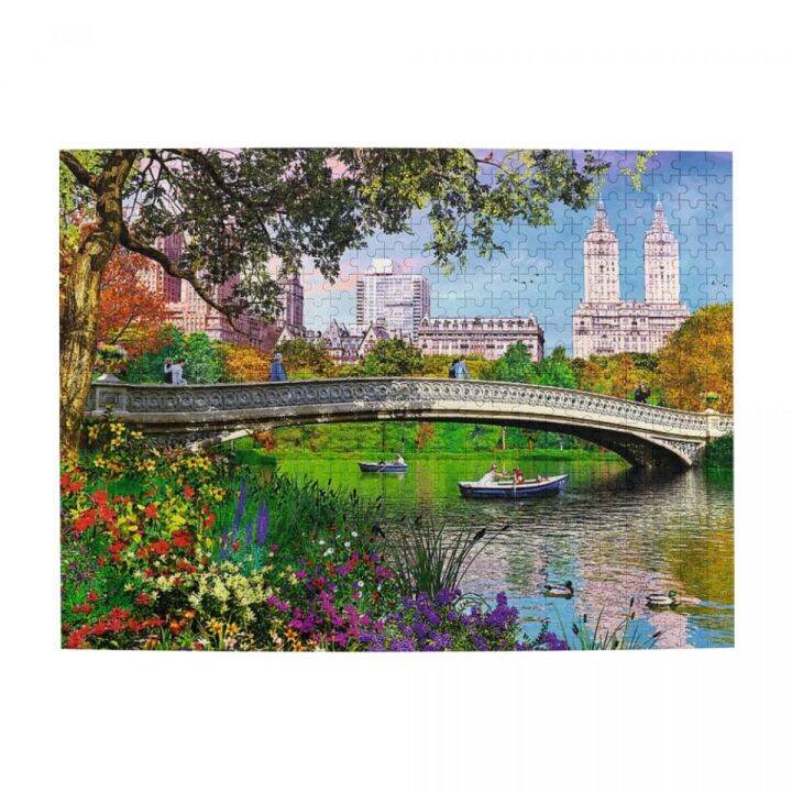 central-park-new-york-wooden-jigsaw-puzzle-500-pieces-educational-toy-painting-art-decor-decompression-toys-500pcs