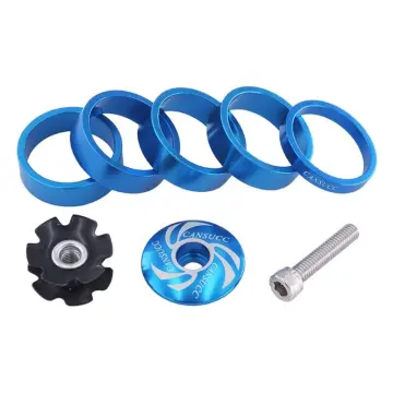 ZTTO MTB Bike Headset Spacer Cover Suspension Top Tube Cap Screw Fork Ring  Spacers 1 1/8 Inch Bike Stem washer Headset Star Nut