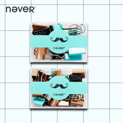 Never คลิปหนีบกระดาษสีโฟลเดอร์คลิปหนีบกระดาษคลิปโลหะที่วางกระดาษโน้ตอุปกรณ์เสริมคลิปหนีบกระดาษเครื่องเขียนสำนักงานของใช้ในสำนักงาน