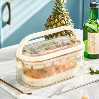 ใหม่2 In 1แบบพกพา DIY น้ำแข็งกล่อง Handle Ice Cube แม่พิมพ์ถาดน้ำแข็งในครัวเรือนขนาดใหญ่ความจุน้ำแข็งคอนเทนเนอร์กล่องเก็บน้ำแข็ง
