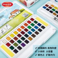 Superior 12 Color Solid Watercolor Paint Set With Water Brush Pen Foldable Travel Water Color Pigment For Draw Dropshipping